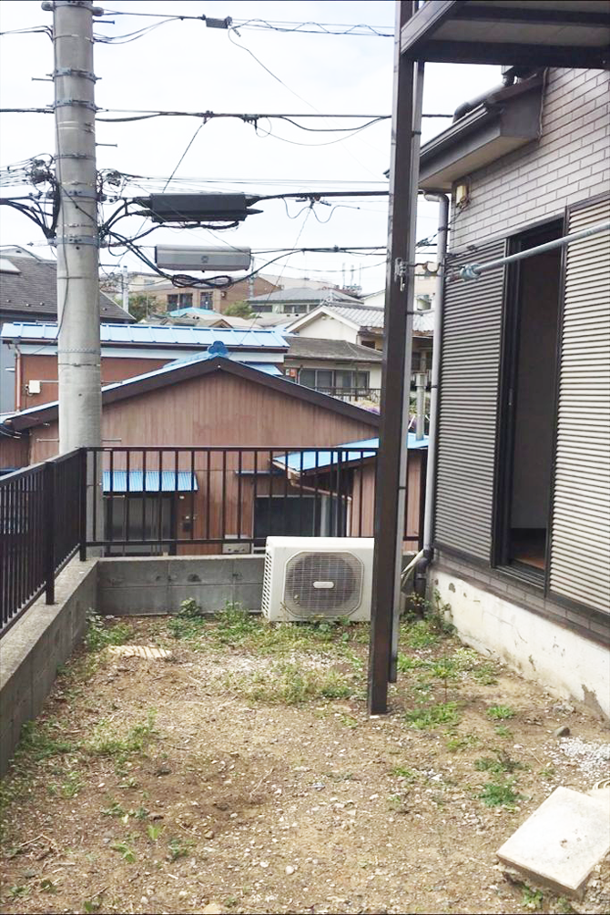 戸建ての庭、リノベーション前｜横浜リノベーション