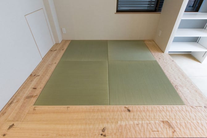 琉球畳を使用した小上がり